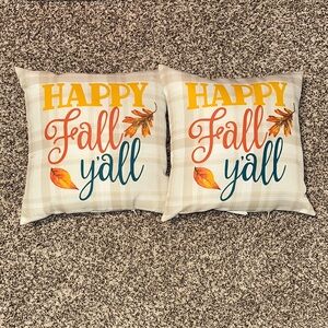 Happy Fall Y'all Decorative Pillows